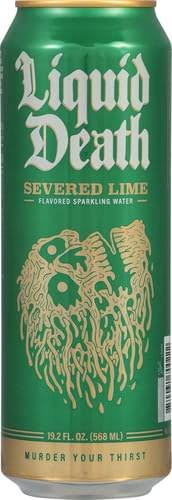 Alternative view of Liquid Death Severed Lime Sparkling Water Single, 19.2 FZ (Pack of 5)