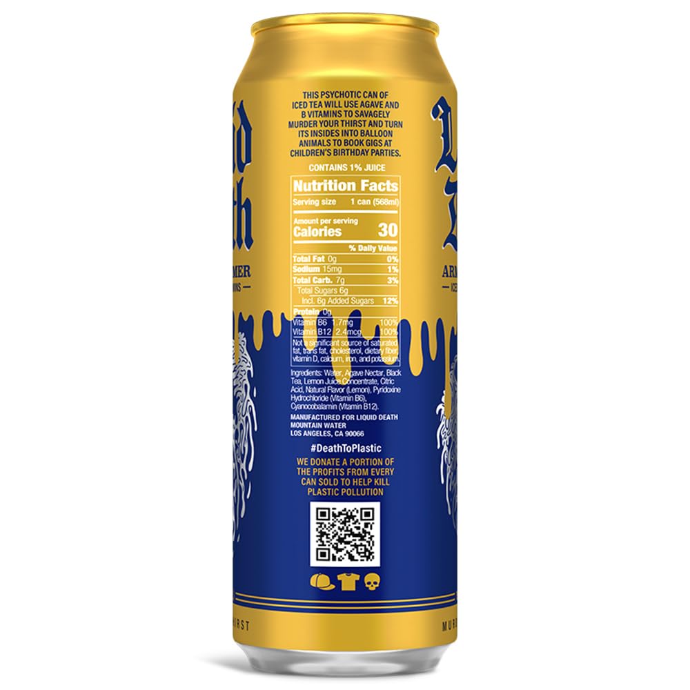 Alternative view of Liquid Death Armless Palmer Tea Single, 19.2 FZ